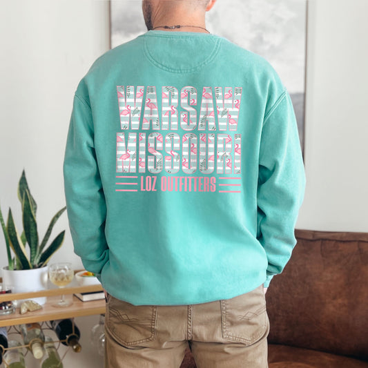 Warsaw Mo Flamingo Blue Lines