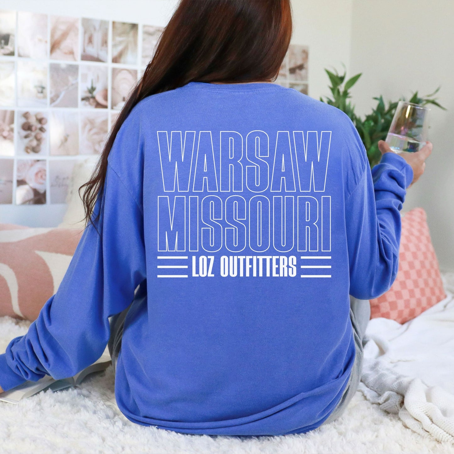 Warsaw Mo White Outline