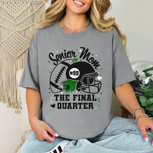 Wildcats Senior Mom Football Tee