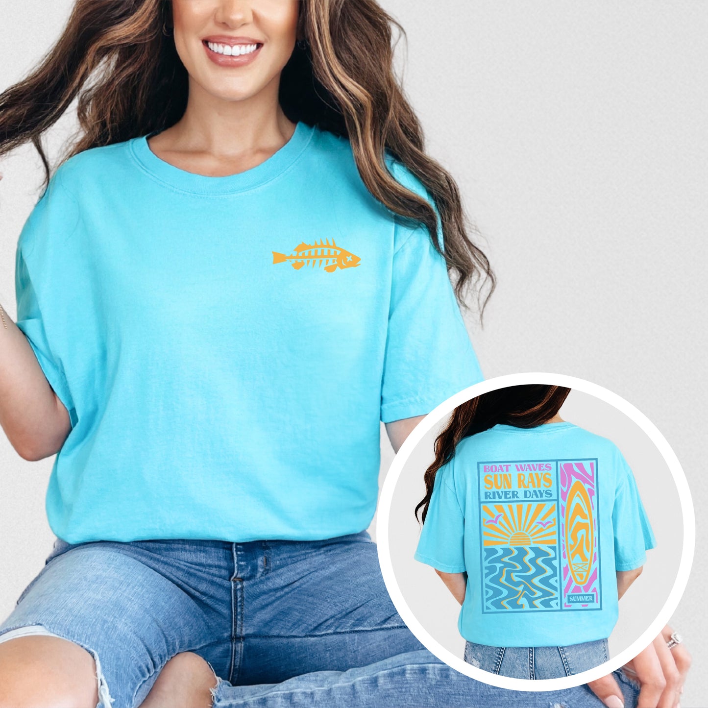 Boat Waves River Days Collage